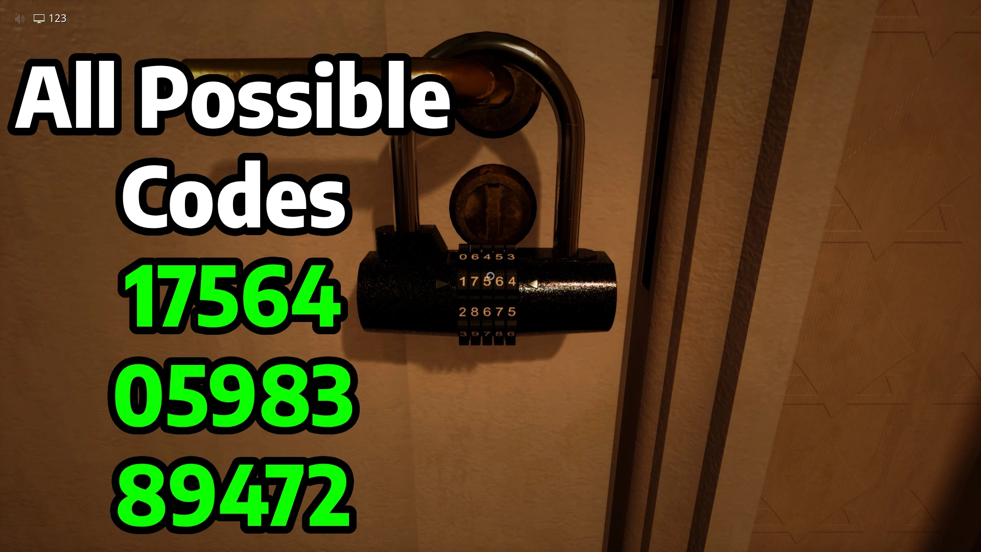 Number Lock Codes Terror Hotel