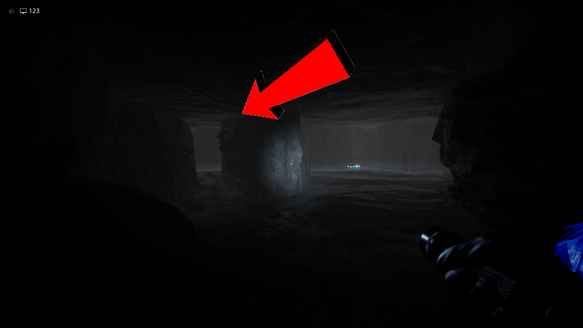 Route through the first section of the Cave System, part 1, Escape The Backrooms