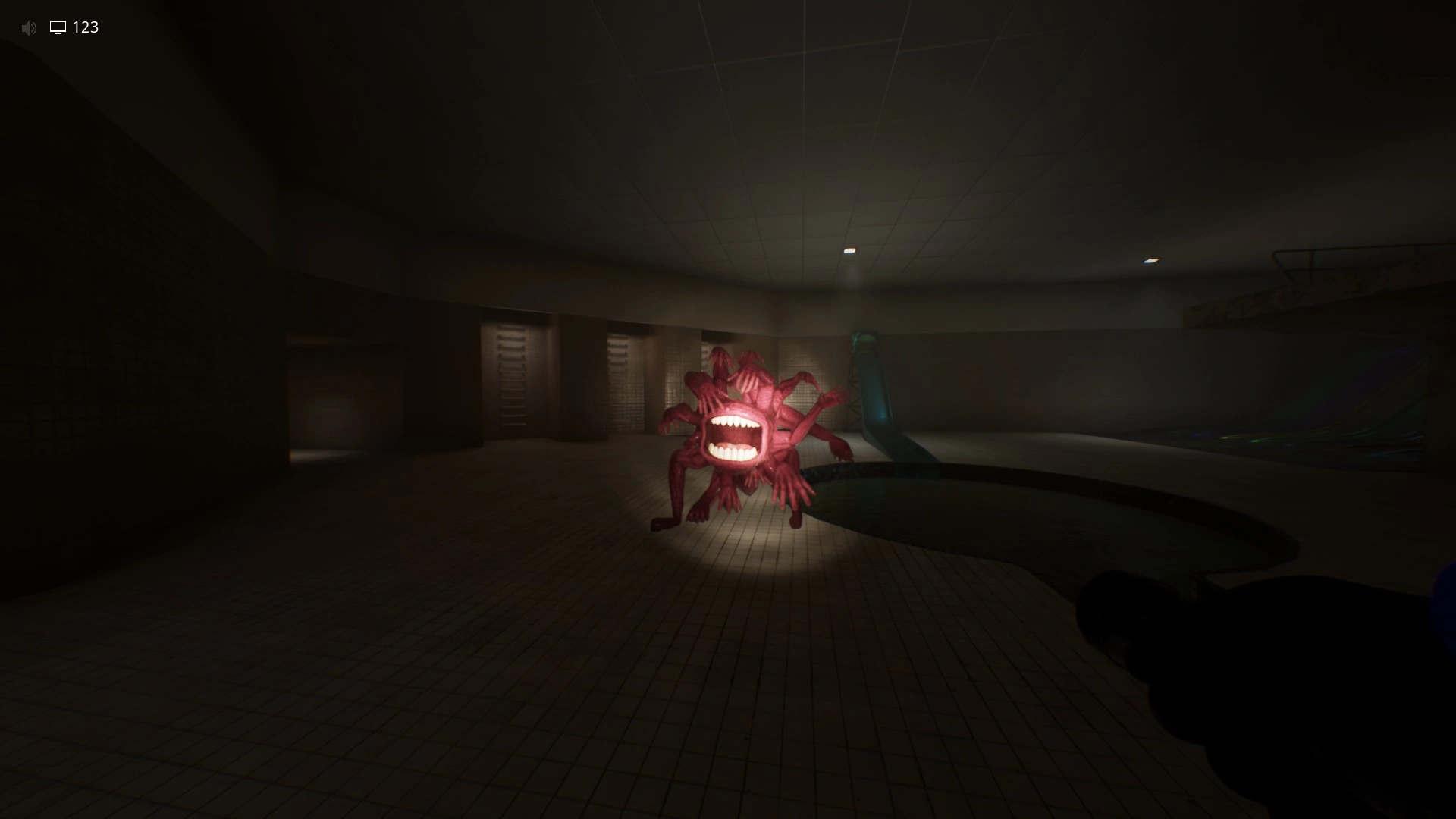 The Clump entity that chases you through the basements in Level 37.2 Dark Poolrooms, Escape The Backrooms