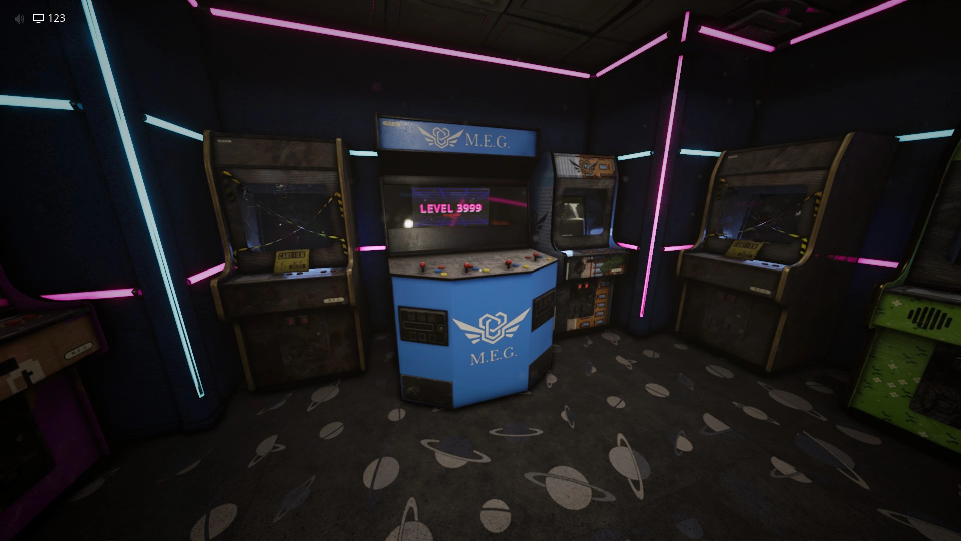 The arcade machine you interact with in Level 3999 to trigger the Final Escape main ending, Escape The Backrooms
