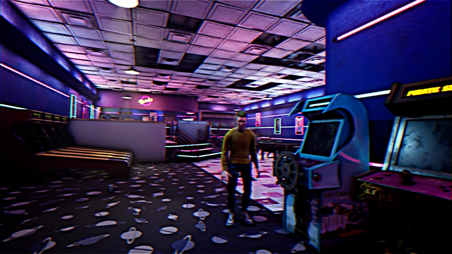 The Final Escape main ending where you are teleported to an arcade in the real world, Escape The Backrooms