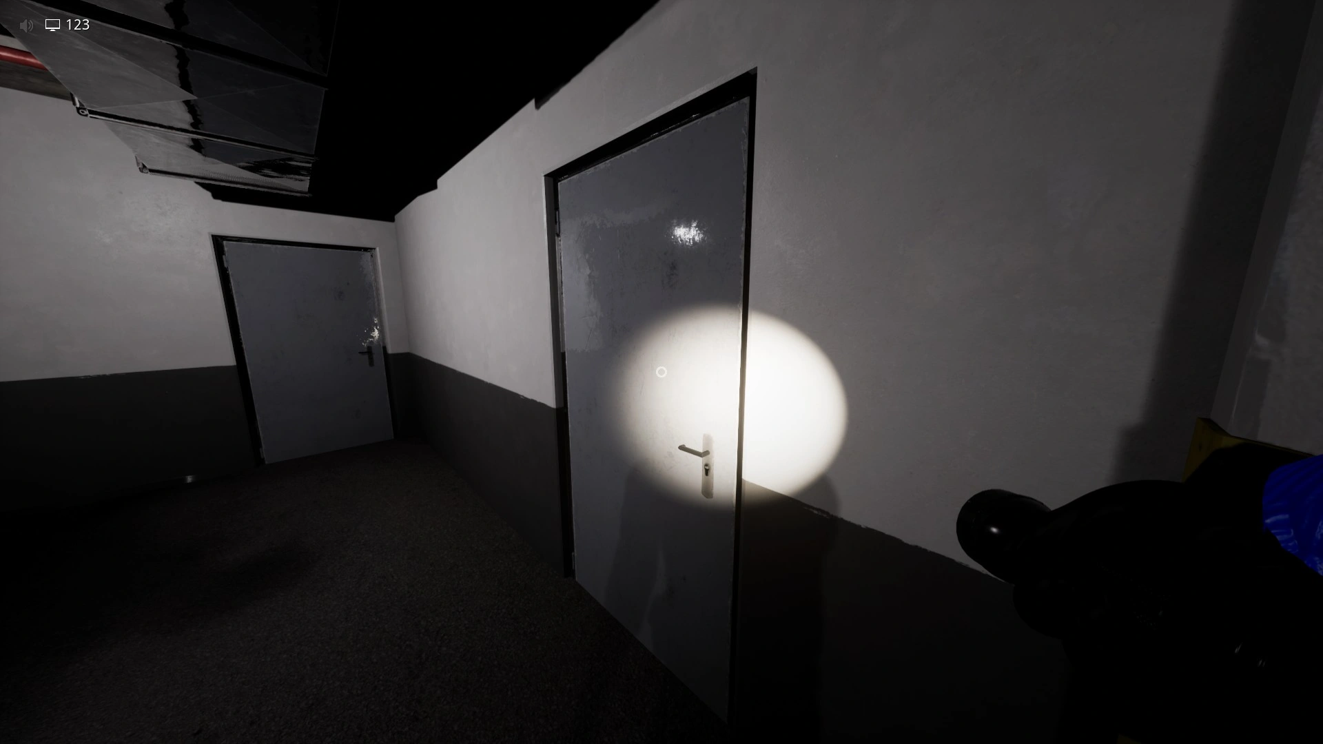 One of the doors you open while searching each floor for the elevator in Habitable Zone, Escape The Backrooms