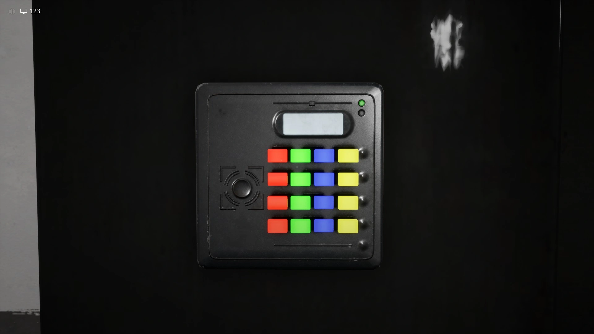 Entering the colored-car code on the elevator buttons in Habitable Zone, Escape The Backrooms