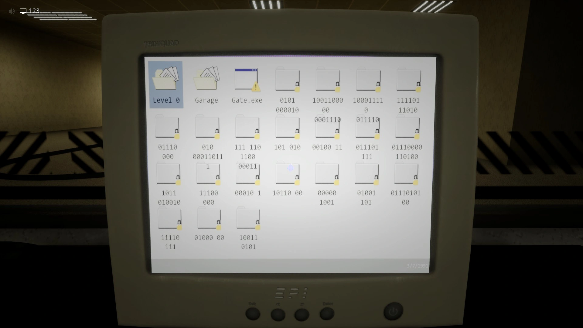 The computer you run Gate.exe on with the password itheardyou in Habitable Zone, Escape The Backrooms