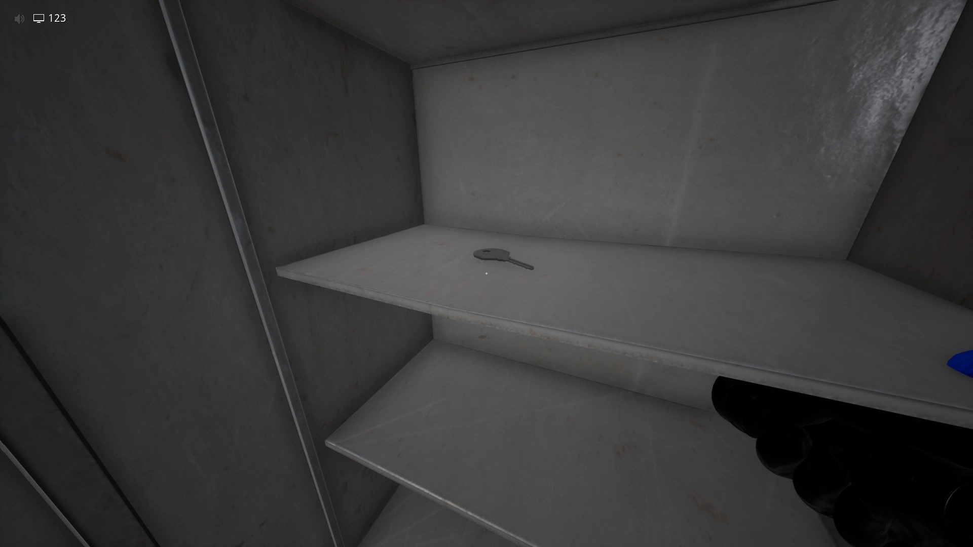 One of the four keys hidden in cabinets and drawers in Habitable Zone, Escape The Backrooms
