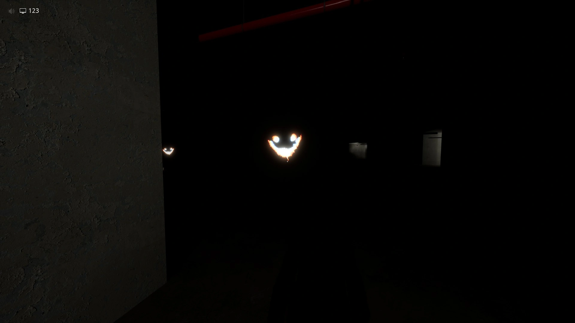 A Smiler entity that kills you in the dark in Habitable Zone, Escape The Backrooms