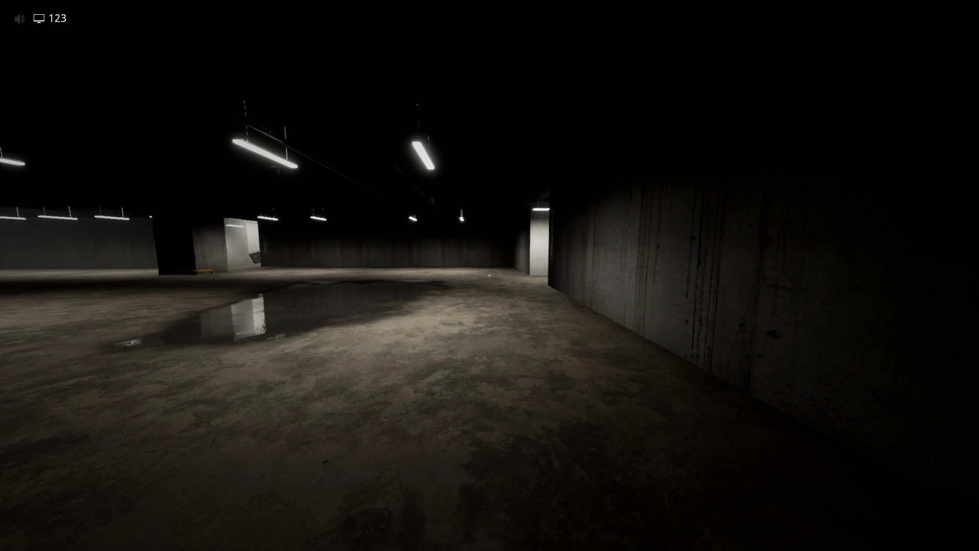 The Smilers in the final flashing-light hallway of Habitable Zone, Escape The Backrooms