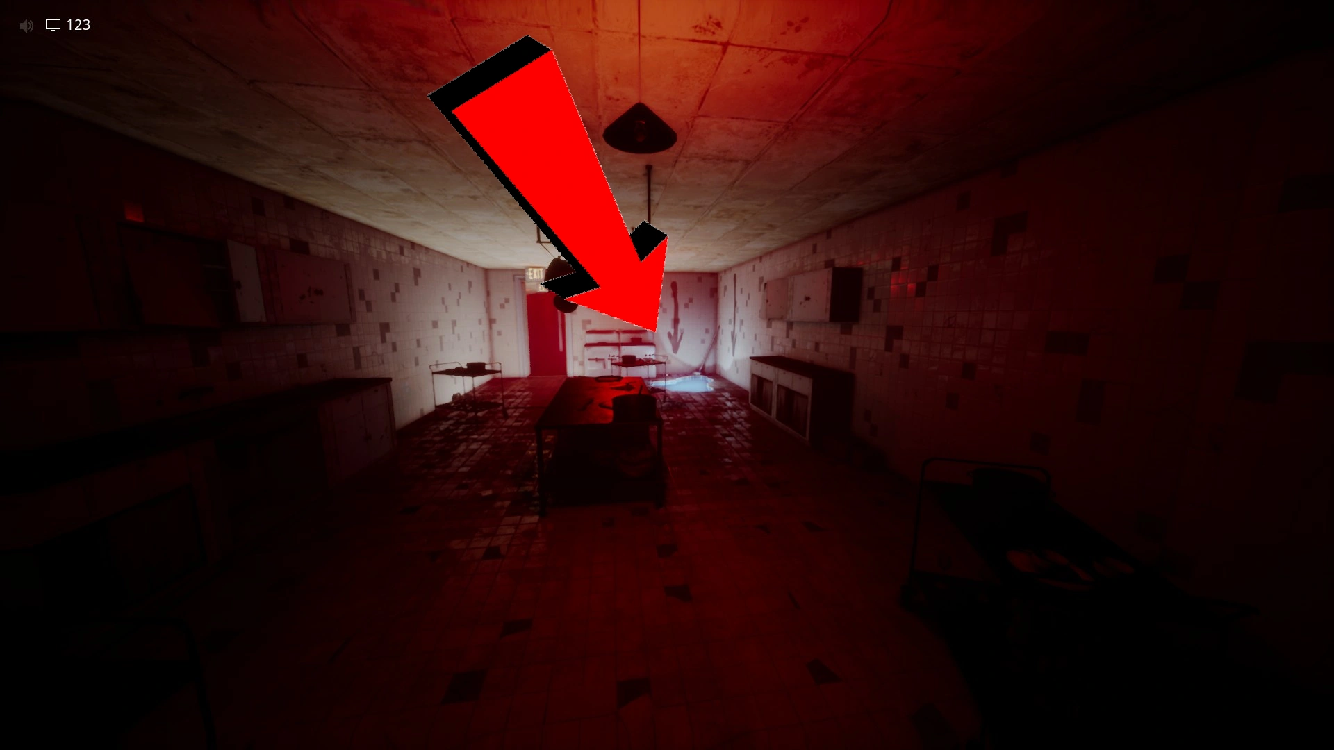 The route to the exit while avoiding obstacles, part 2 of Level !-!, Escape The Backrooms
