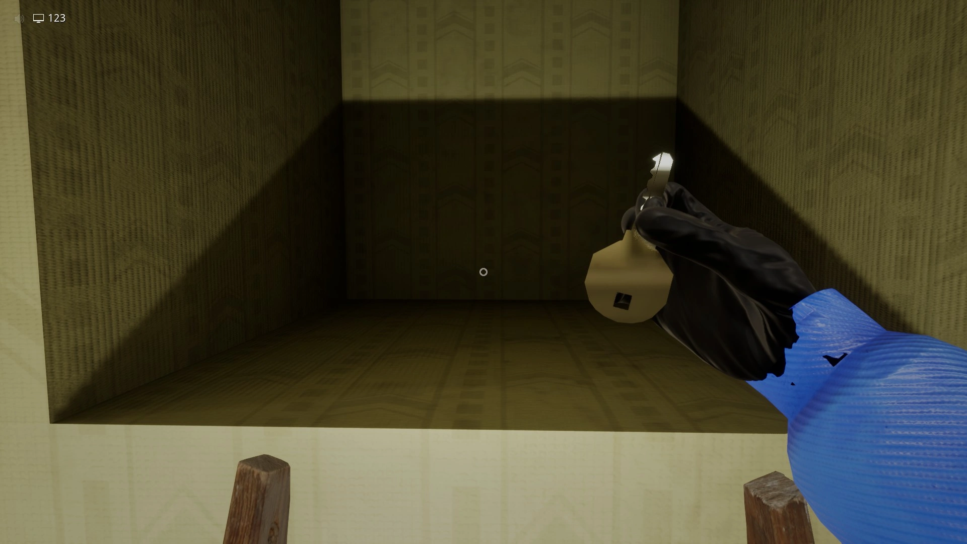 The key that unlocks the door to the pitfalls in Level 0, Escape The Backrooms