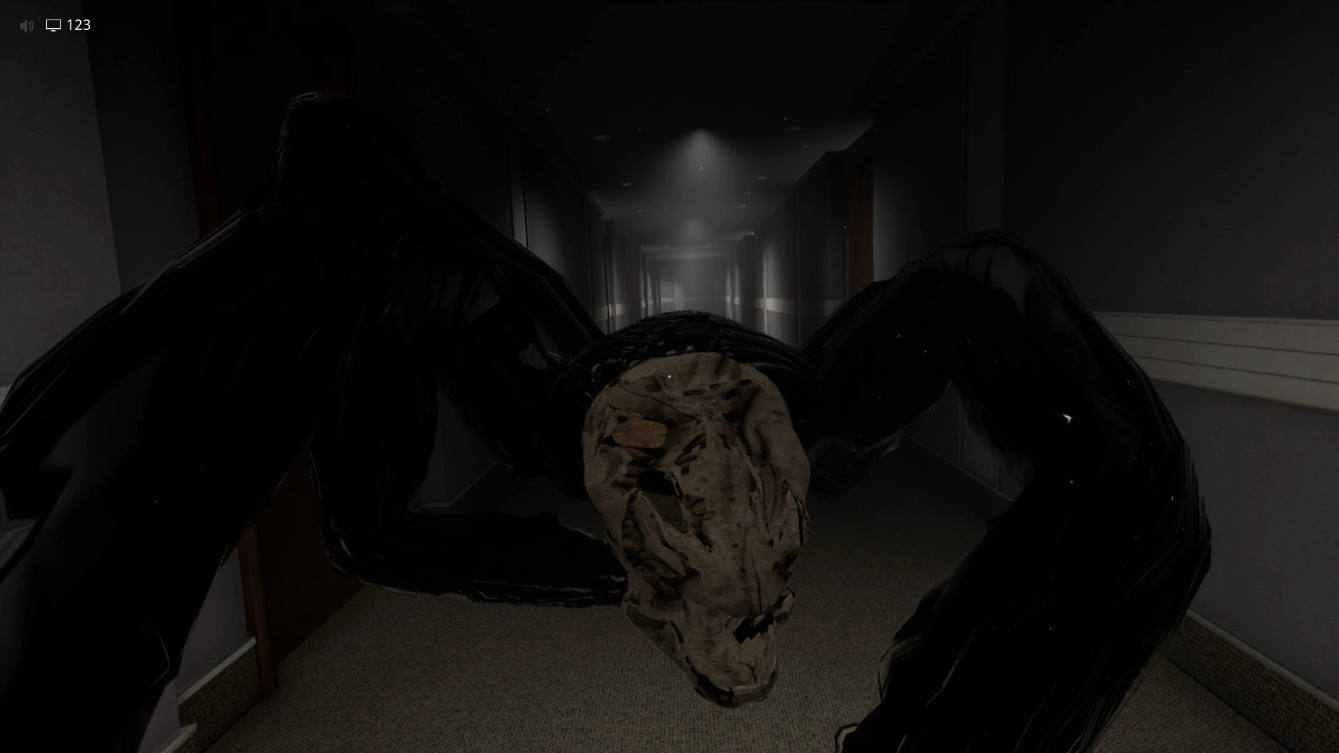The Aranea Membri entity that roams the corridors in Level 188, Escape The Backrooms