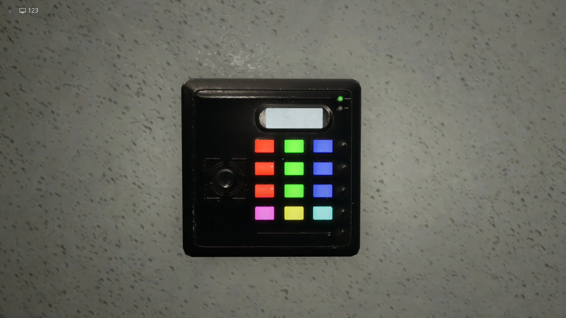 The code terminal where you enter the four ball colors in order in Level 421, Escape The Backrooms