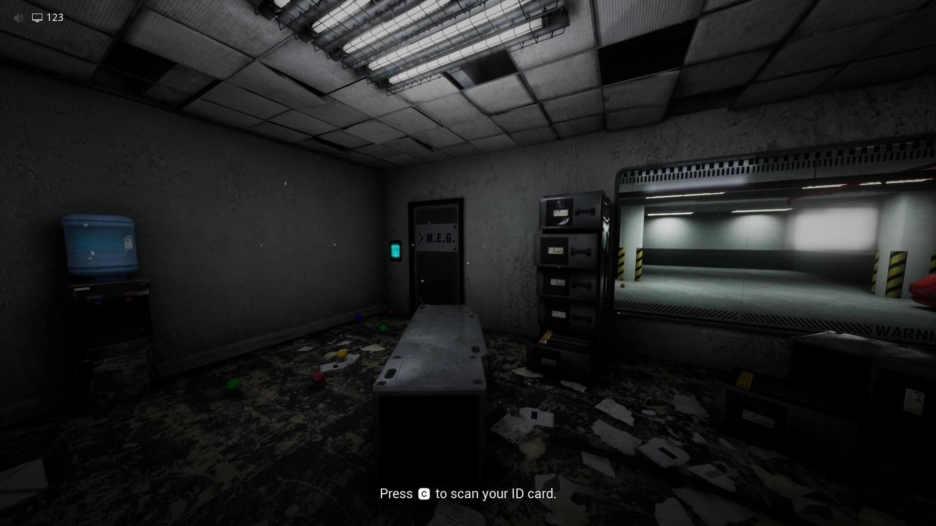 The door in the Bunker that leads into Level 421 Plastic Mariana, Escape The Backrooms