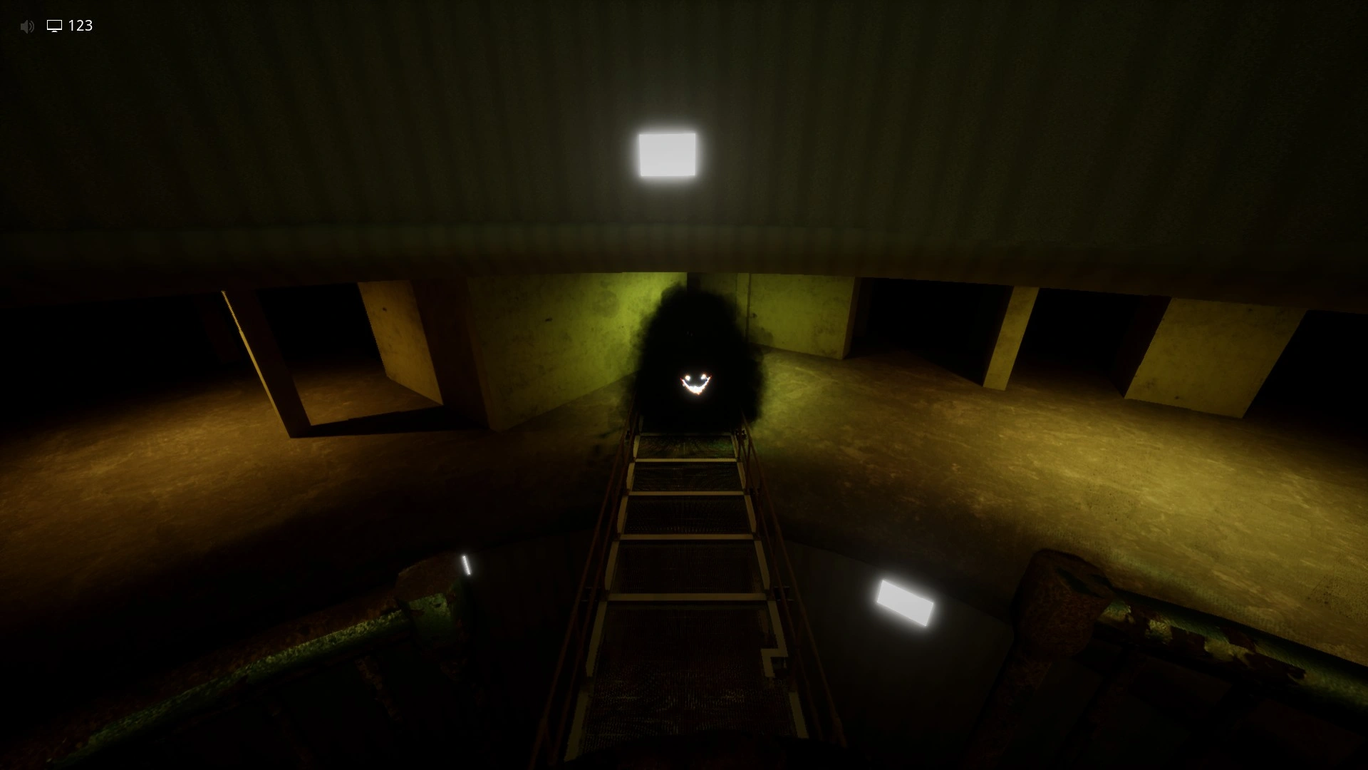 The Smilers that constantly spawn on the third floor and are killed with the flashlight or camera flash in Level 55.1, Escape The Backrooms