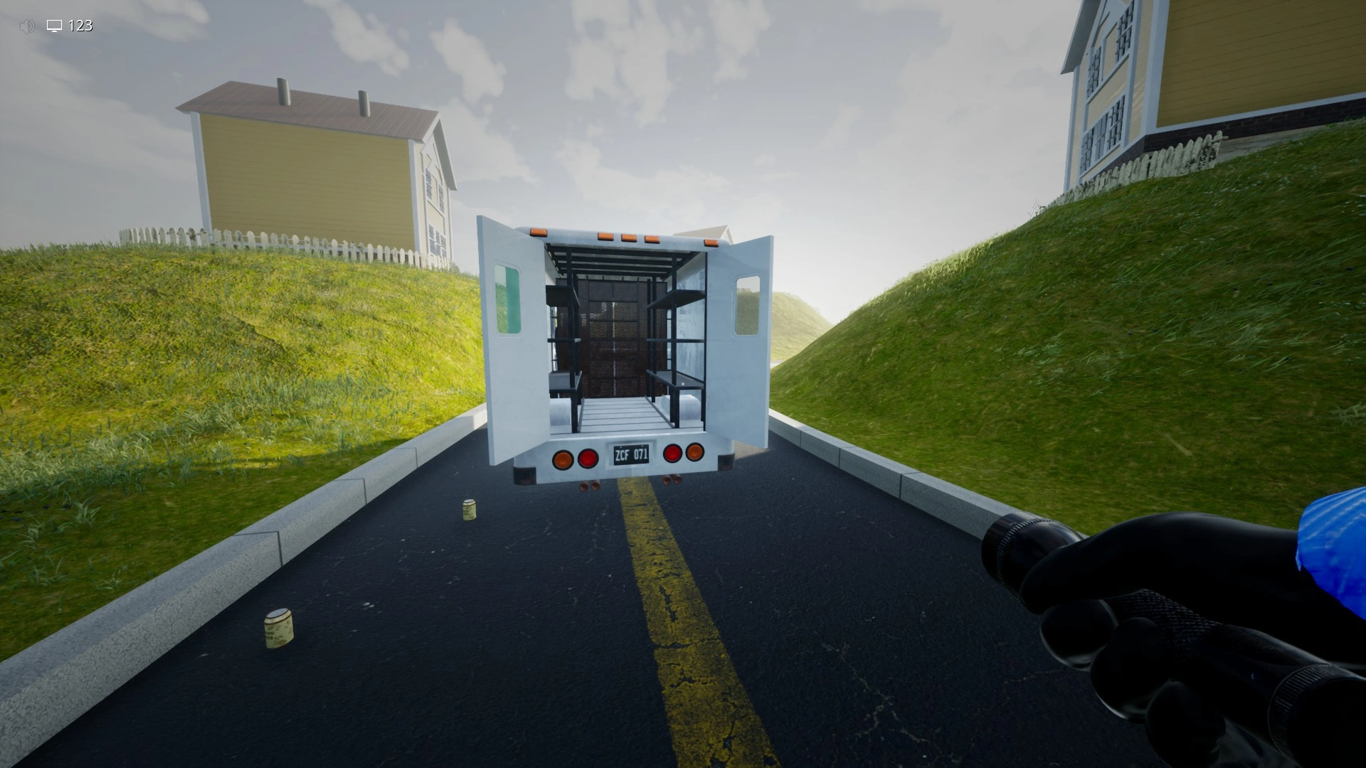 A truck you can ride to reach the castle faster in Level 94, Escape The Backrooms