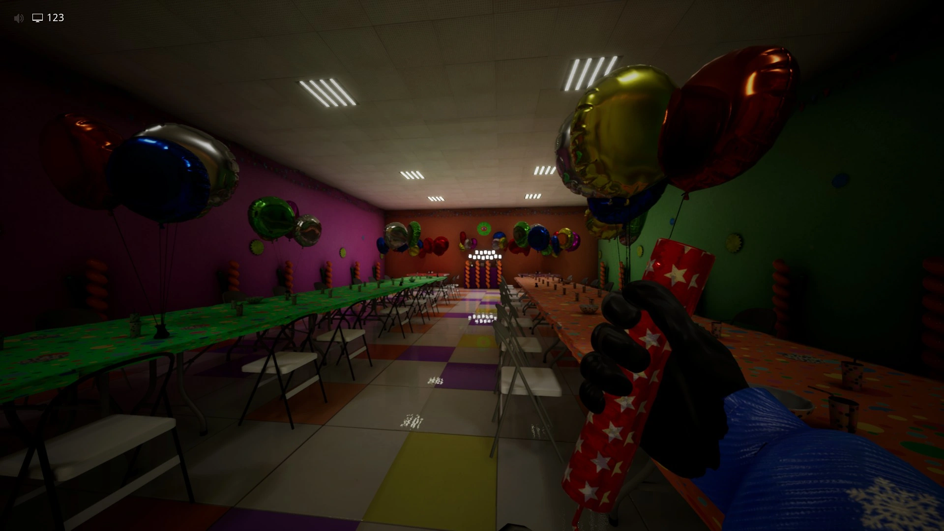 A second Party Host to kill with fireworks before you can progress in Sector 3 of Level Fun+, Escape The Backrooms