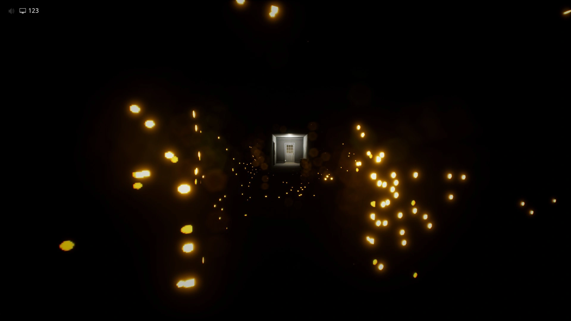 The exit at the end of the maze in Lights Out, Escape The Backrooms