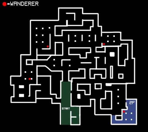 Map showing where all 4 explorers are located in Overgrowth, Escape The Backrooms