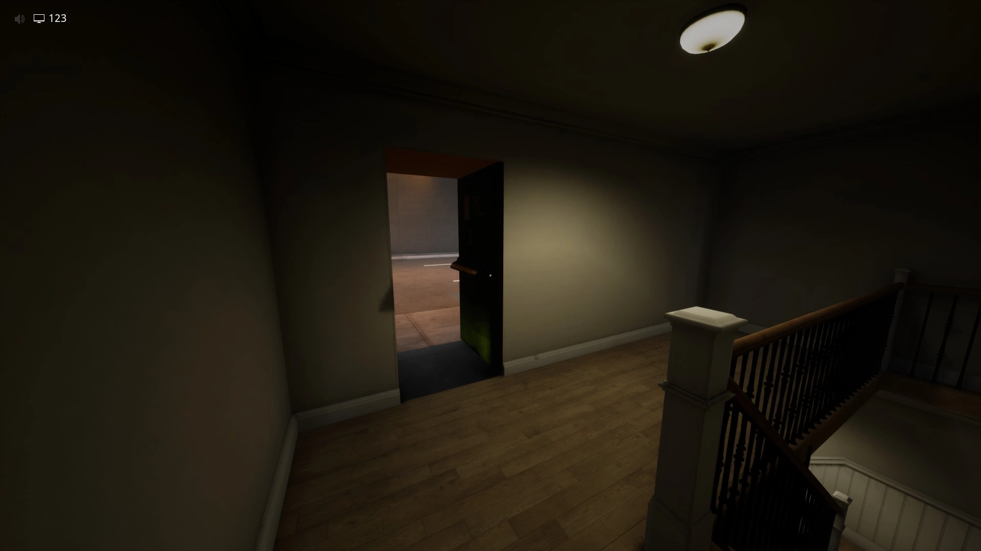 The opened Hub door in Thalassophobia, part 2, Escape The Backrooms