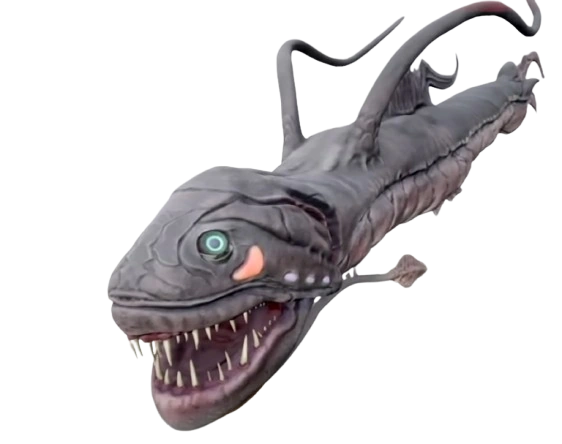 The Viper Fish that jumps from the water during the fog event in Thalassophobia, Escape The Backrooms