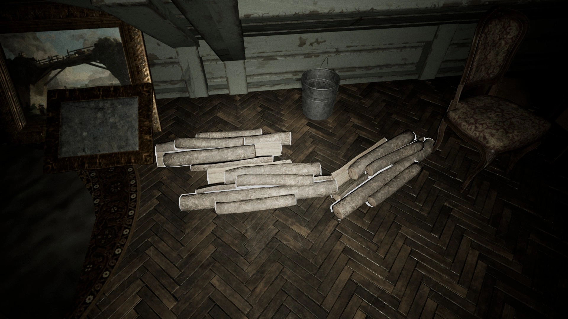 Wood used as firewood for the furnace in Pacify Dolls