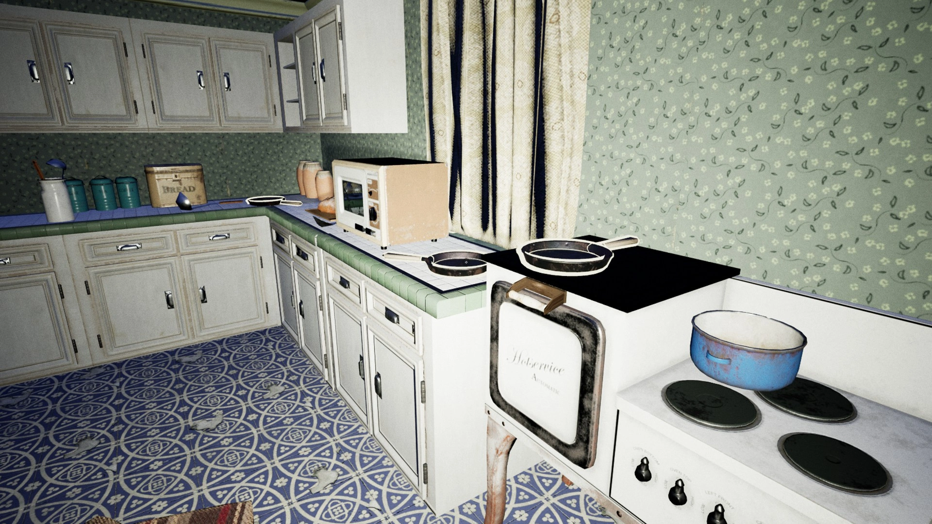 The frying pan used to catch chickens in Pacify Farm