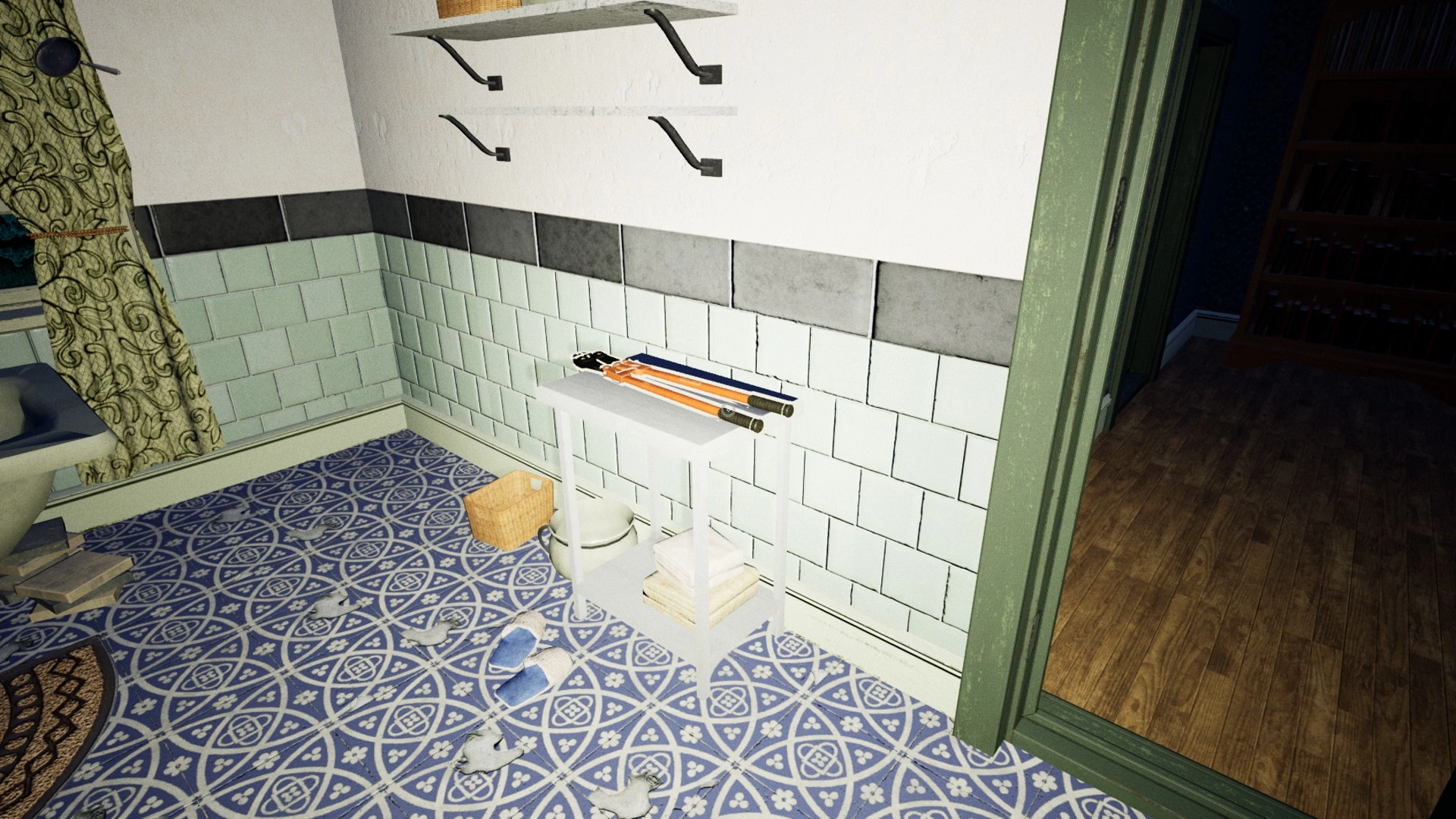 The shears used to unlock the barn, shed and cabin in Pacify Farm