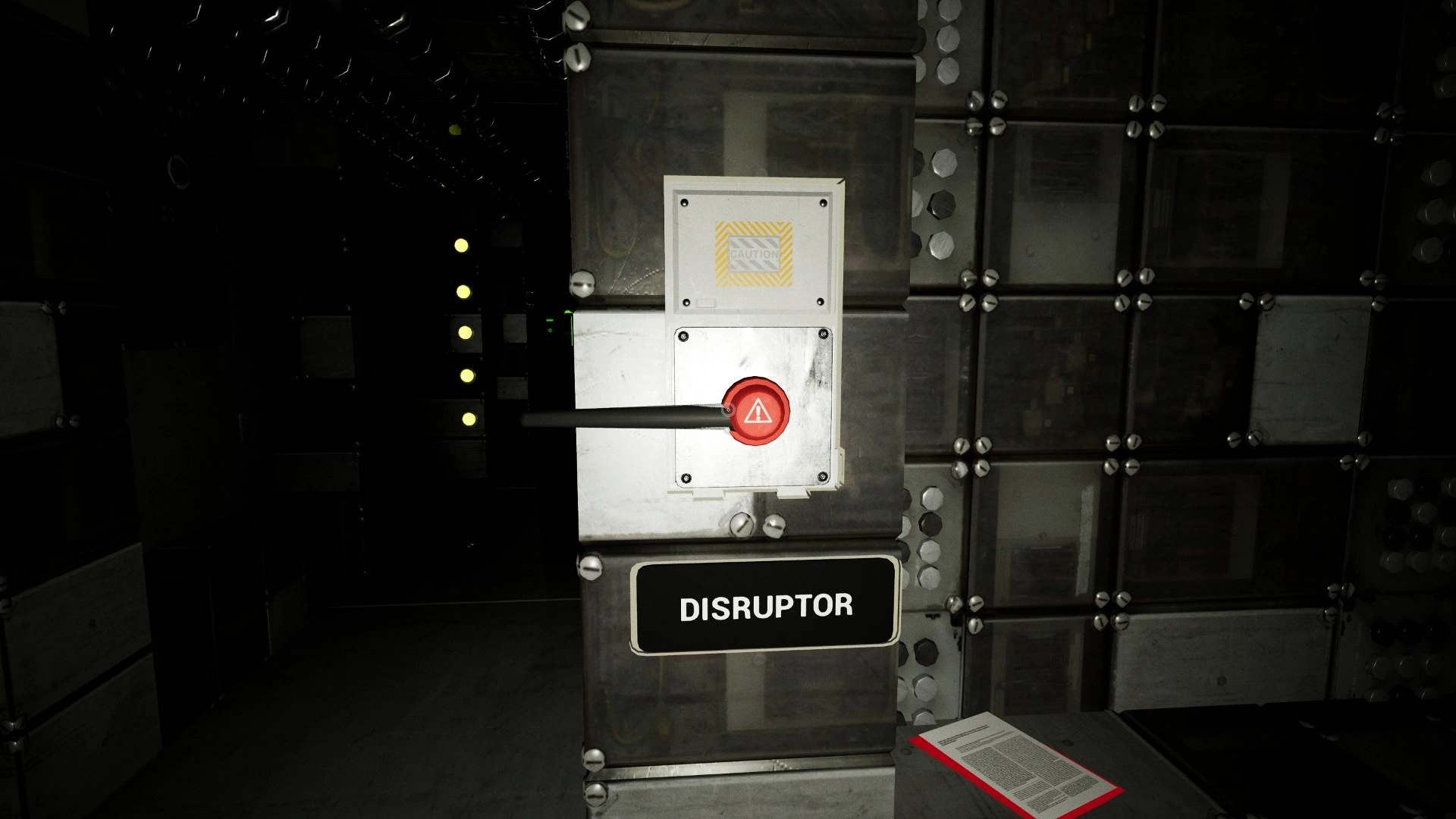 A disruptor used to knock out Shag in Pacify Headquarters