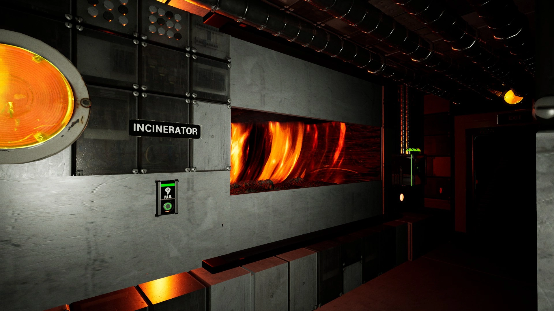 The incinerator where you burn the cursed dolls in Pacify Headquarters