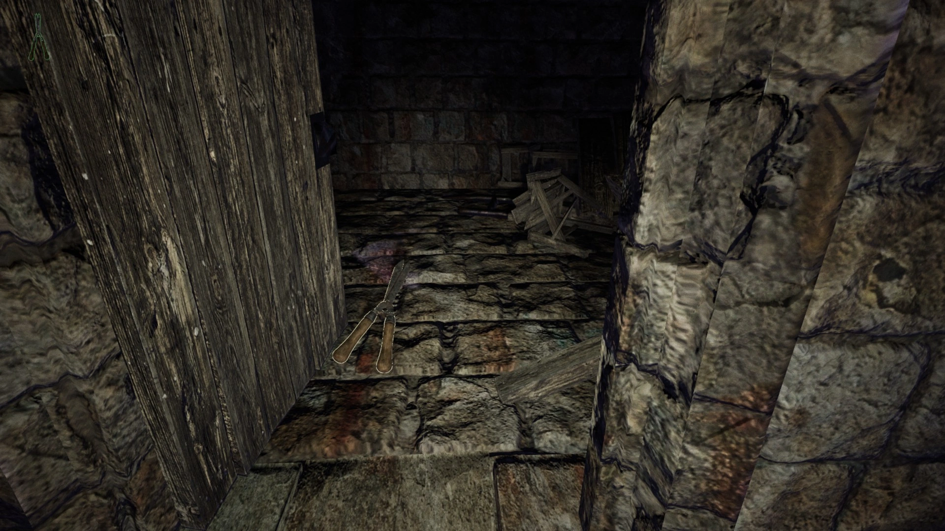 Garden Shears location by the puppy cage in Pacify Woods