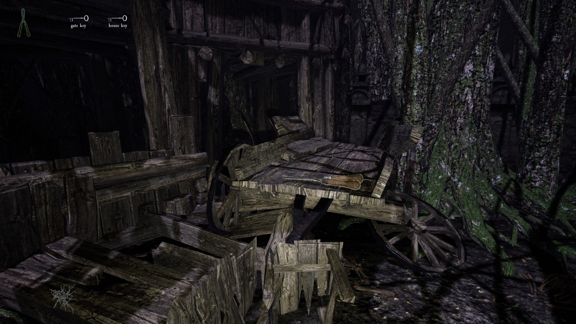 Garden Shears location in the destroyed building in Pacify Woods