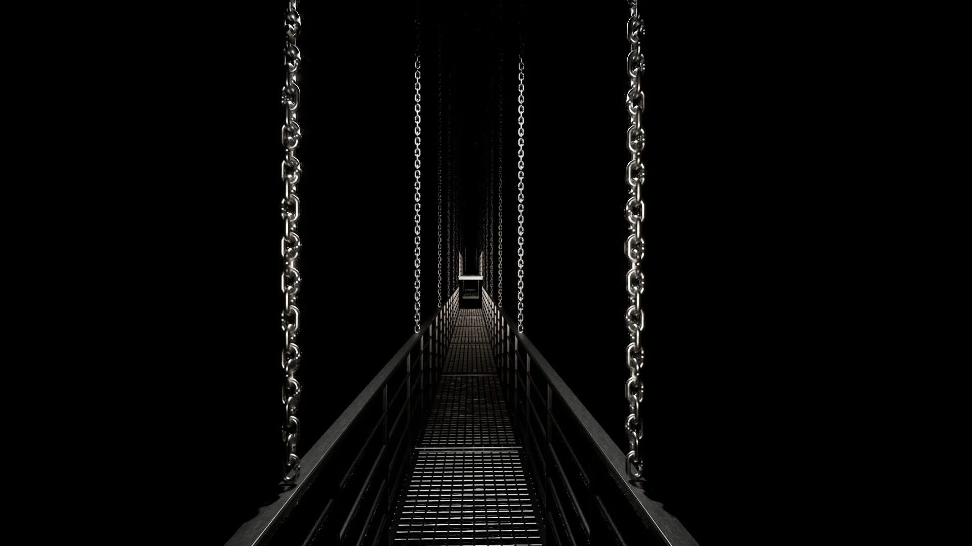 The exit bridge that lowers after the third console is repaired in Level 3 Electrical Station, Backrooms: Escape Together