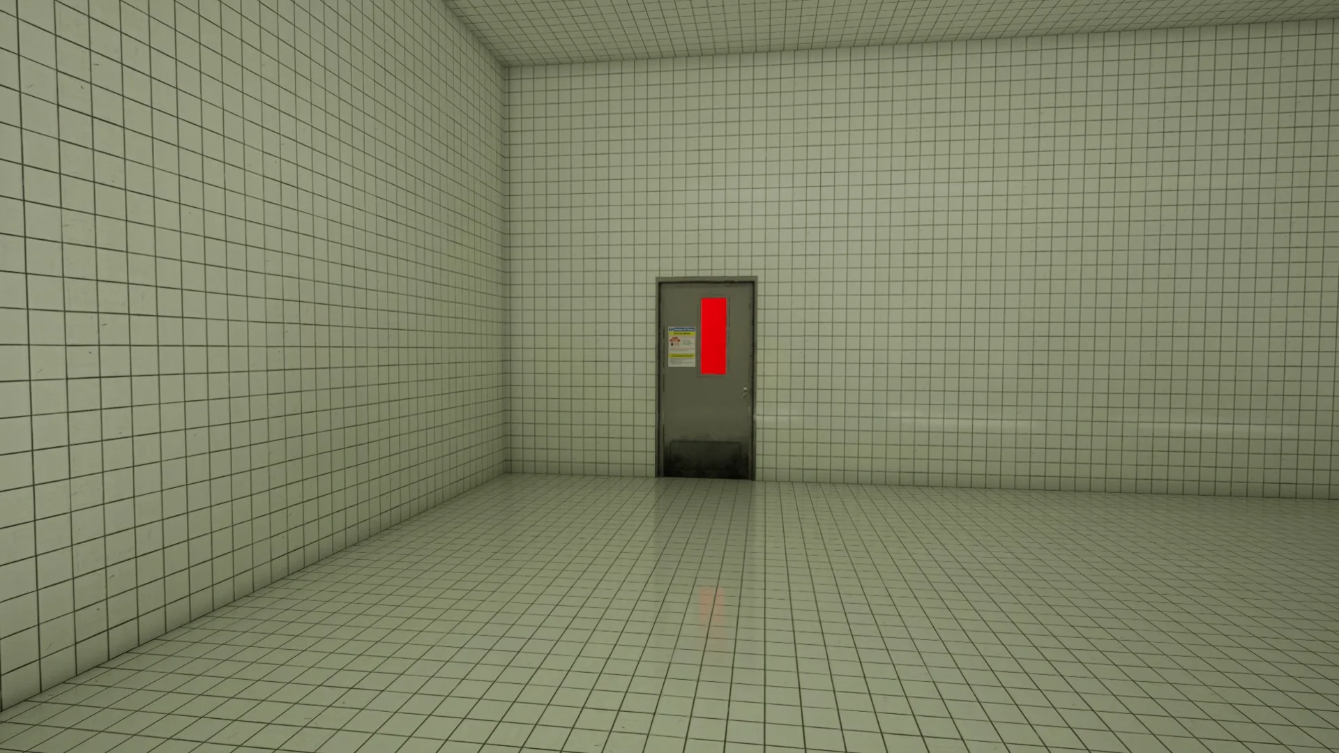 The exit door in Level 37 Poolrooms, Backrooms: Escape Together