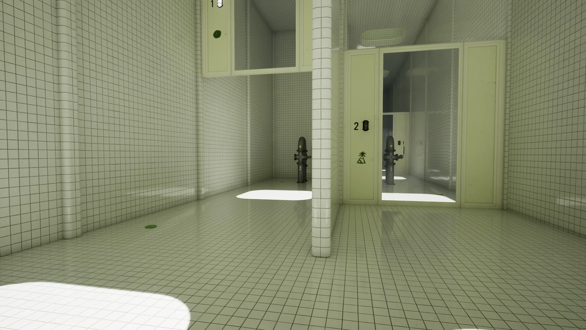 The open door in the puzzle in Level 37 Poolrooms, Backrooms: Escape Together