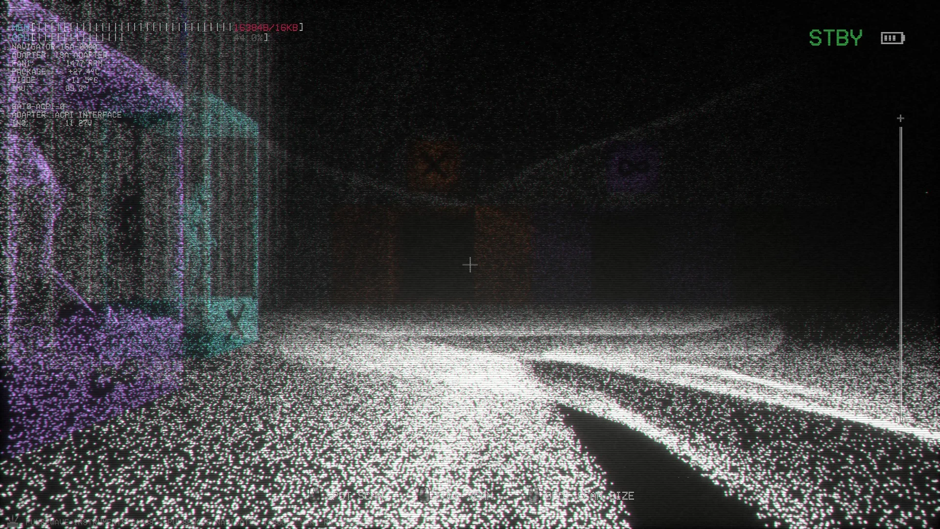 The purple exit with the infinity symbol in Level 6 Lights Out, Backrooms: Escape Together