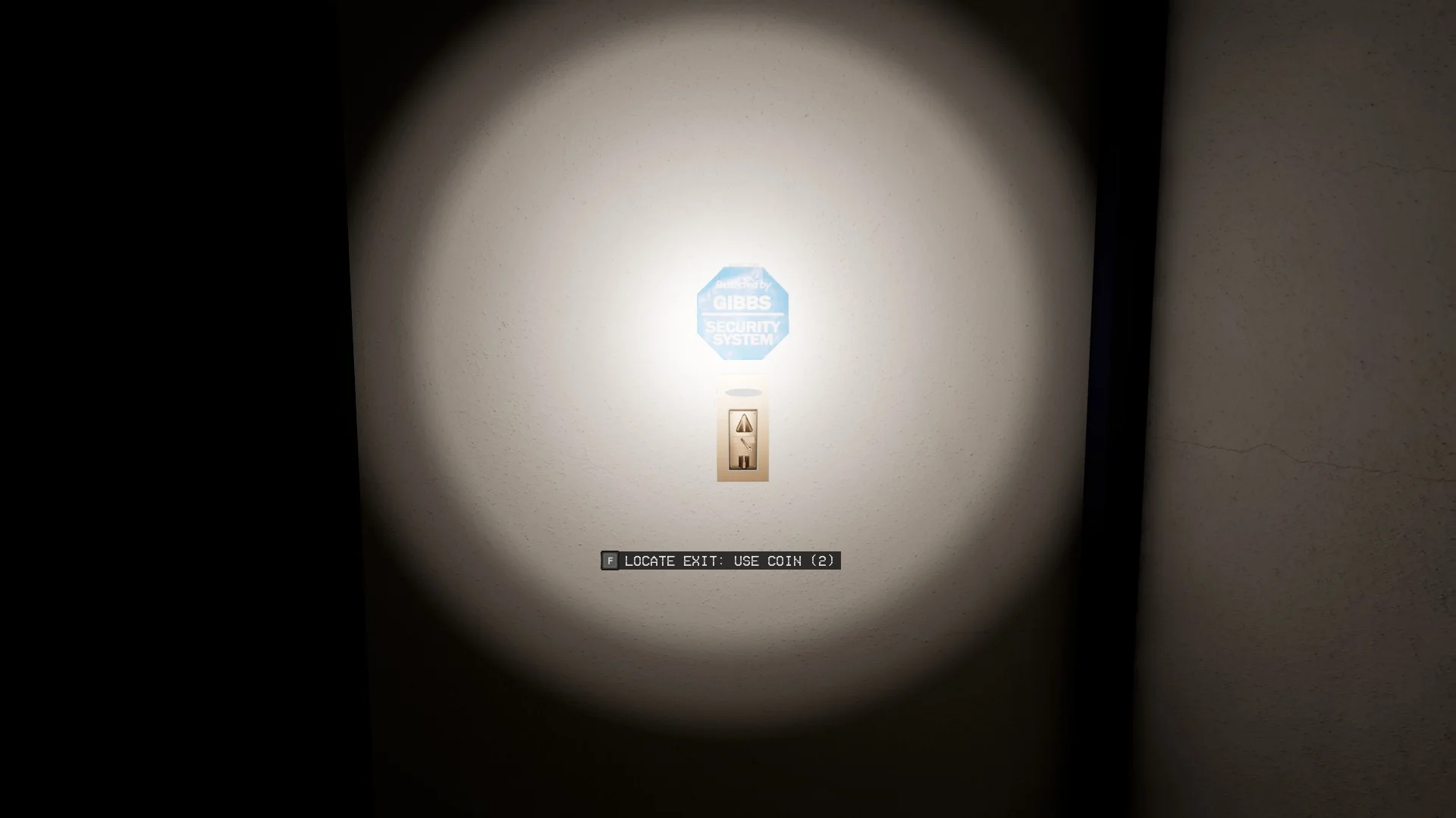 One of the exit locators inside the rooms in Level Fun, Backrooms: Escape Together