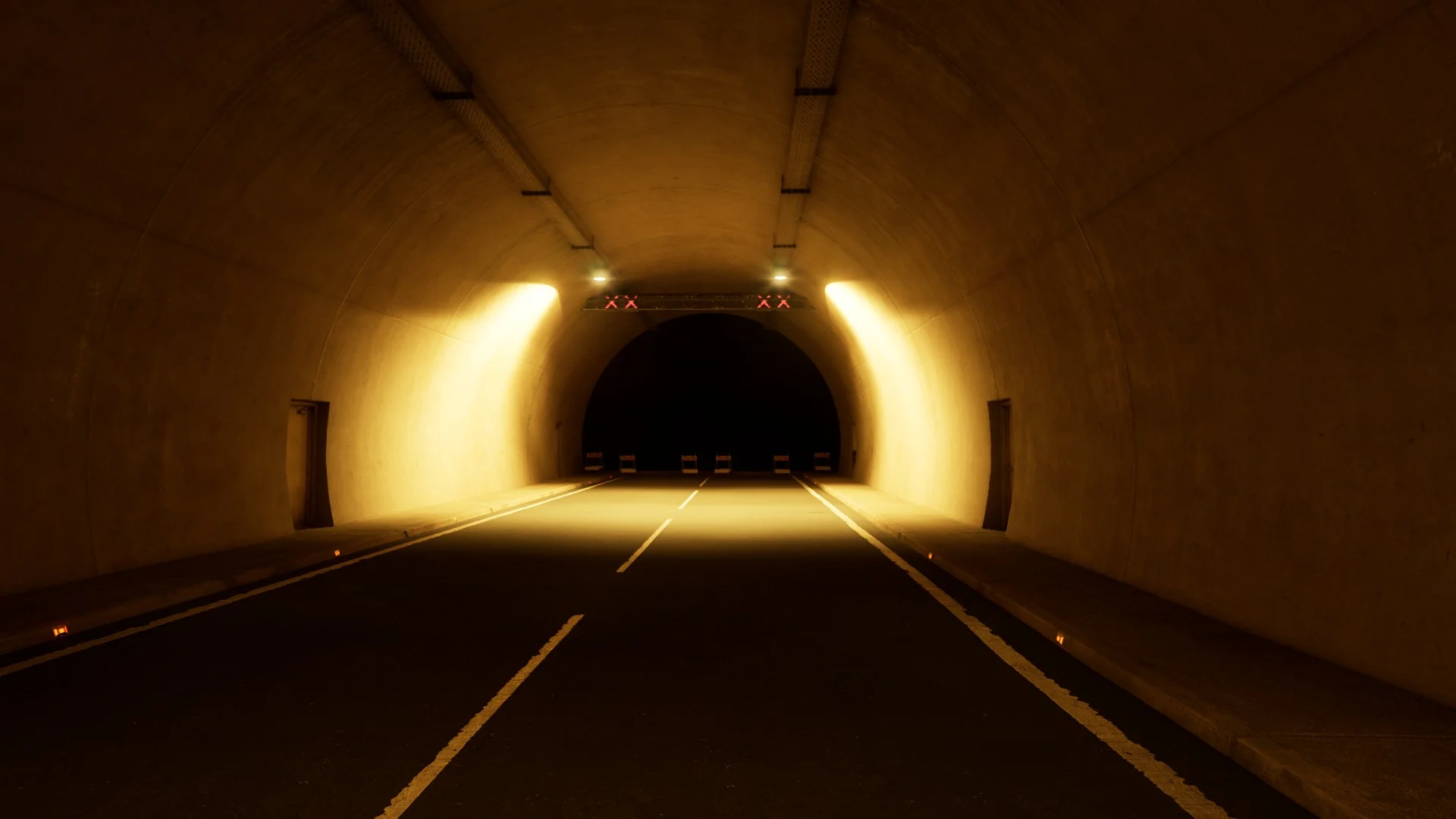 The end of the tunnel, where the door to Secret Level ??? is, Backrooms: Escape Together