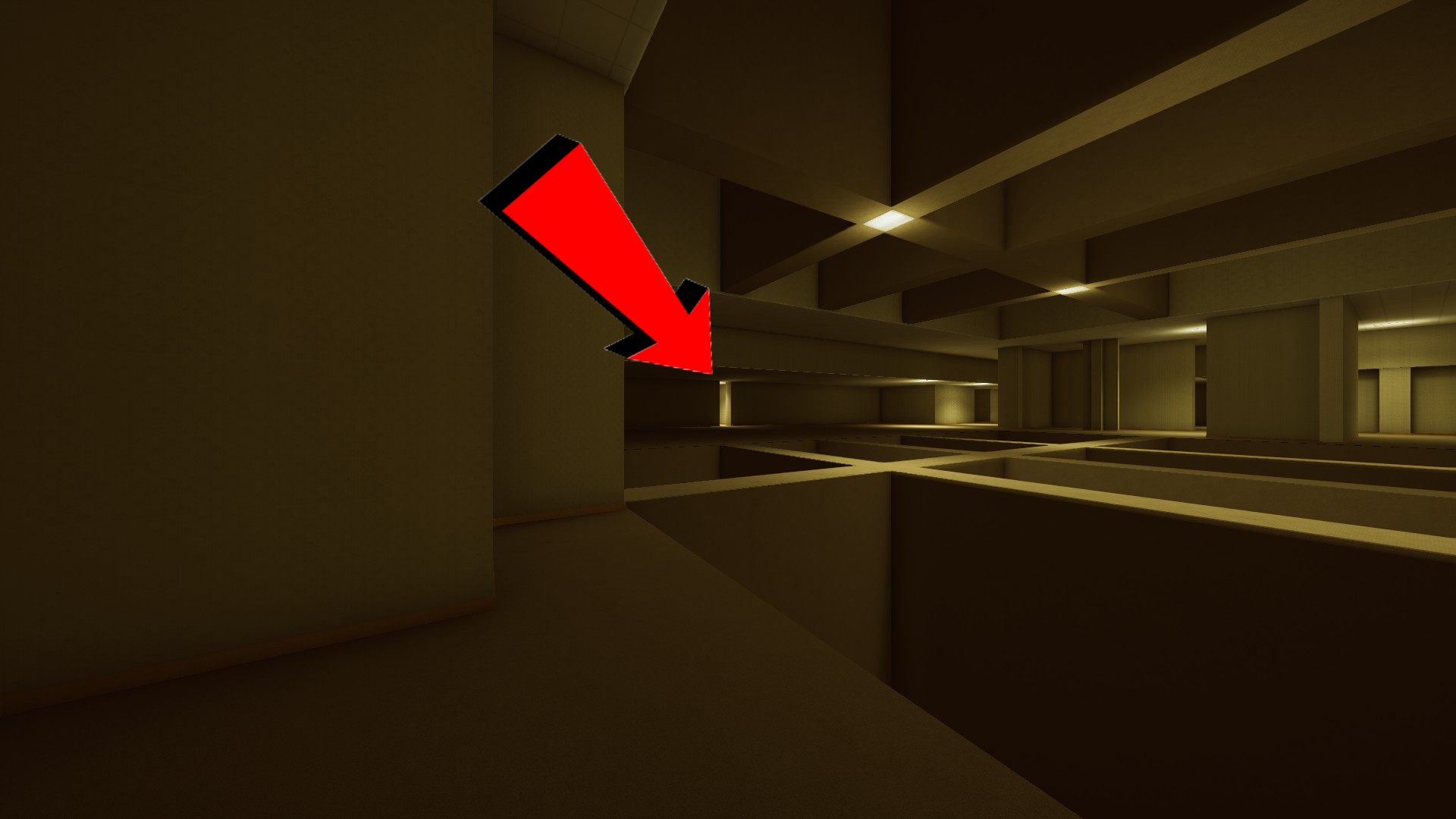 The fourth part of the way to the Poolrooms in the Lobby, Inside The Backrooms