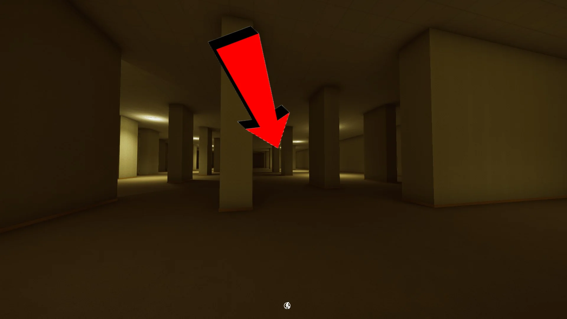 The way to the screwdriver in the Lobby, Inside The Backrooms
