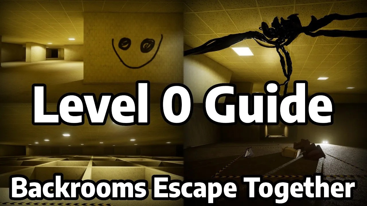 Thumbnail of the Level 0 The Lobby Guide and Walkthrough video for Backrooms: Escape Together