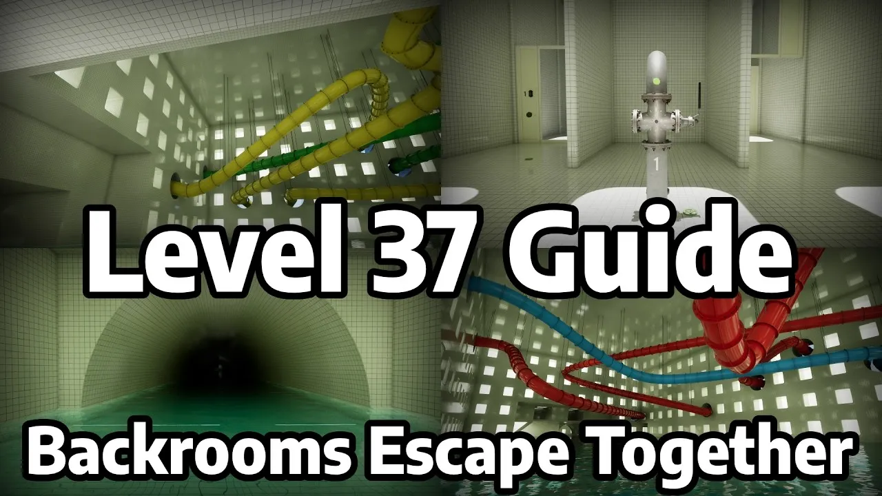 Thumbnail of the Level 37 Poolrooms Guide and Walkthrough video for Backrooms: Escape Together
