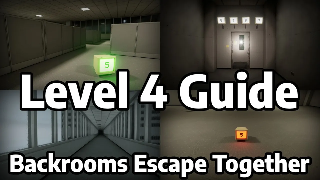 Thumbnail of the Level 4 Abandoned Office Guide and Walkthrough video for Backrooms: Escape Together