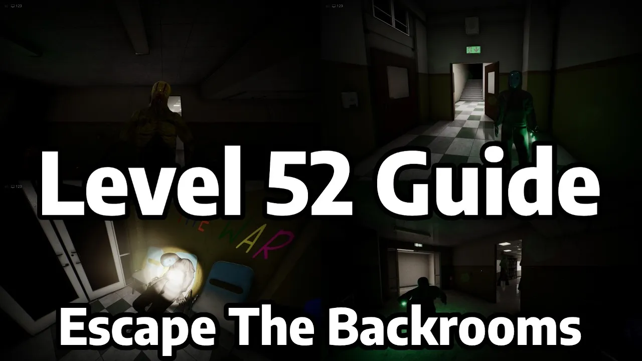 Thumbnail of the Level 52 Guide and Walkthrough video for Escape The Backrooms
