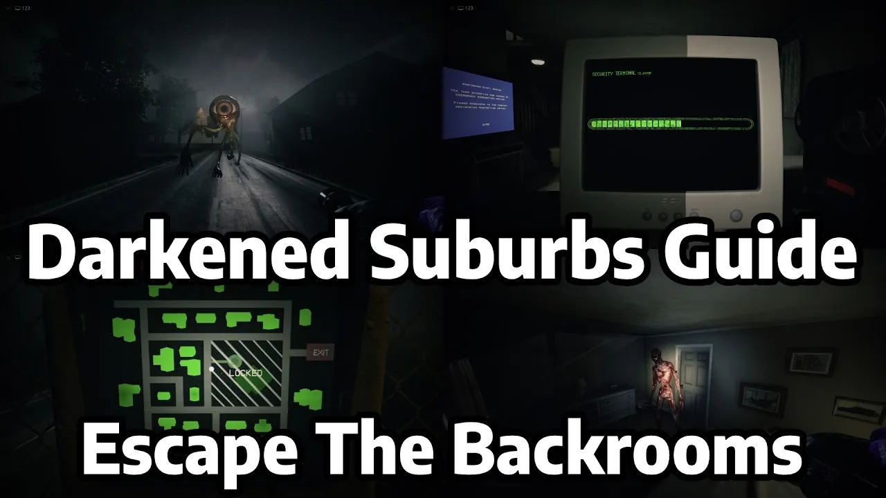 Thumbnail of the Level 9 Darkened Suburbs Guide and Walkthrough video for Escape The Backrooms