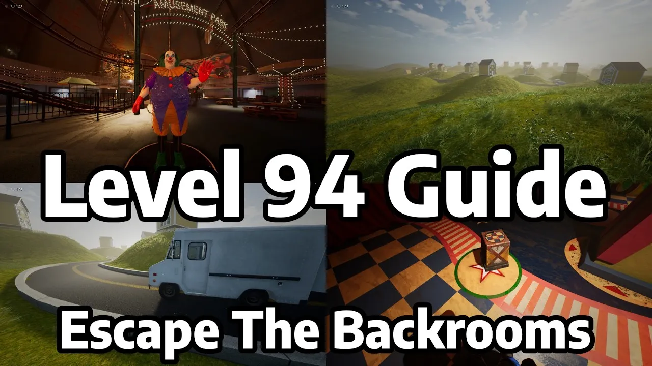 Thumbnail of the Level 94 (The Amusement Park) Guide and Walkthrough video for Escape The Backrooms